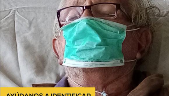 Anciano de aproximadamente 80 años se encuentra en el Hospital Cayetano Heredia. (Foto: Twitter)