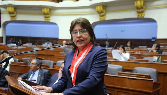 Fiscal suprema Delia Espinoza. (Congreso)