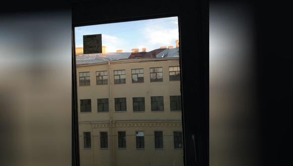 Derrumbe de varios pisos de una Universidad en San Petersburgo. (Foto: Captura)