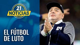 El fútbol de luto, el adiós a Maradona