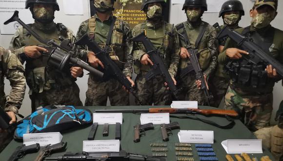 Vraem: Fuerzas del orden se enfrentan a presuntos terroristas e incautan armas de guerra (Foto: Comando Conjunto de las Fuerzas Armadas)