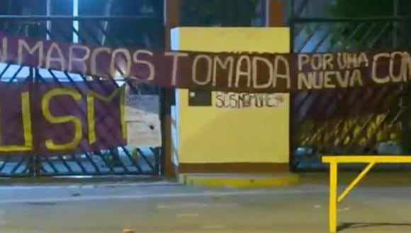 Manifestantes de diversos puntos del sur del país se alojan en la universidad San Marcos que ha sido tomada. (Latina)
