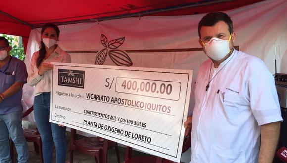 Loreto: Empresa donó casi medio millón de soles y consiguen nueva planta de oxígeno