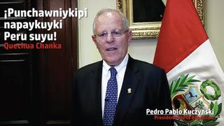 Mira el saludo de PPK y sus ministros en diversas lenguas