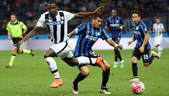 El Inter-Udinese es el primer partido de la historia de la Serie A sin italianos. (EFE)