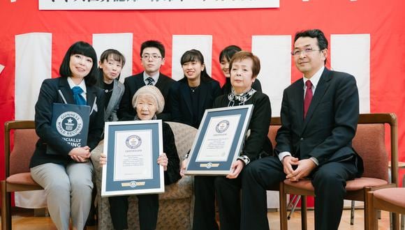 Tanaka nació el 2 de enero de 1903, es la séptima de ocho hijos. Se casó con Hideo Tanaka en 1922, tuvieron cuatro hijos y adoptaron a otro. (Foto: Guinness World Records)