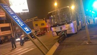 Metropolitano choca y tres quedan heridos en Independencia
