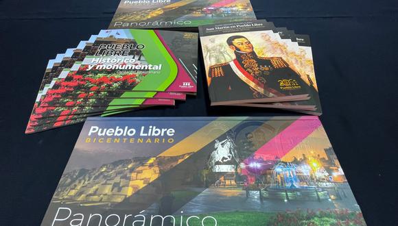 Se presentan las obras: “Pueblo Libre Bicentenario – Panorámico”, “Pueblo Libre: Histórico y Monumental”; y, “San Martín en Pueblo Libre” del autor Clody Guillén.