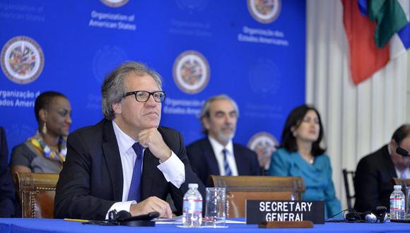 Luis Almagro, secretario general de la OEA, encabezó la sesión del Consejo Permanente. (Foto: Difusión)