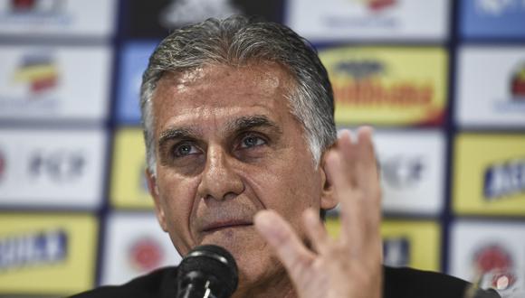 Queiroz, de 66 años, fue presentado como técnico de Colombia en febrero de 2019. (Foto: AFP)