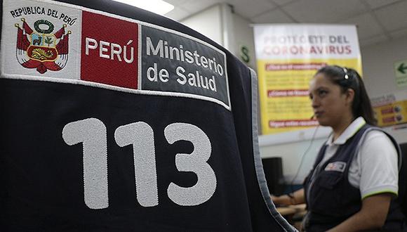 El ministro de Salud, Víctor Zamora, informó este martes que actualmente las llamadas al 113 son atendidas en un 70%. (Foto: Andina)