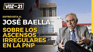 José Baella sobre investigación de ascensos en la PNP: “La Fiscalía no ha tenido inmediatez”