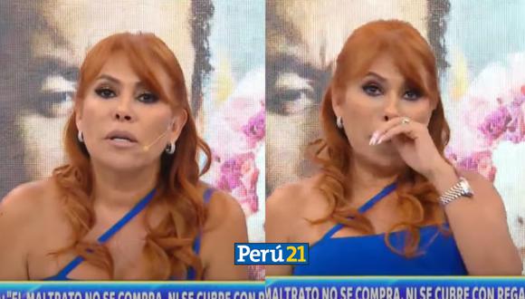 Magaly Medina se quiebra al leer comunicado de Camila Ganoza. (Imagen: ATV)