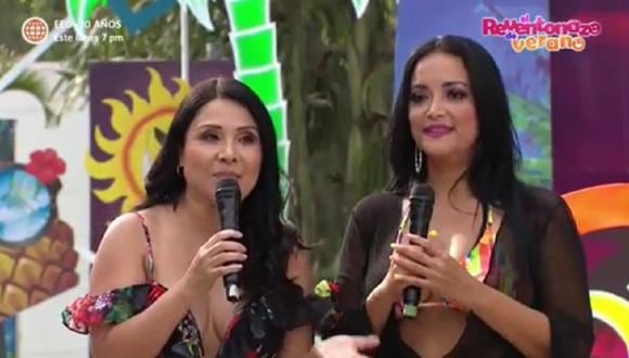 Tula Rodríguez y Mariella Zanetti se reencontraron en “El Reventonazo de verano". (Foto: Captura América TV).