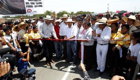NO RESPONDE. Presidente Ollanta Humala realizó actividad en Piura, pero no declaró a la prensa. (Andina)