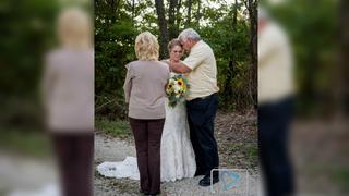 Mujer se viste de novia y visita la tumba de su prometido el día que se iban a casar