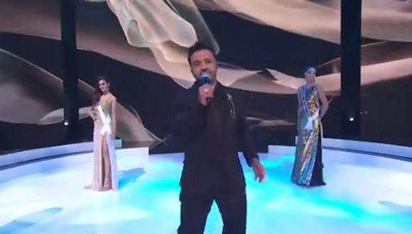 Luis Fonsi participó en el Miss Universo 2021 con el tema "Vacío". (Foto: captura)