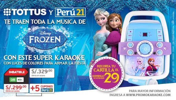 Con Perú21 llévate el karaoke de la película Frozen a casa. (Perú21)