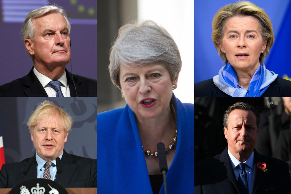 Cada uno a su manera, estos son los principales personajes que han influido en el curso de la historia del Brexit desde el referéndum de 2016. (Foto: AFP).