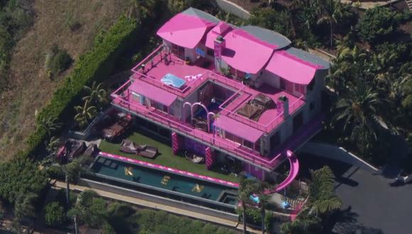 Vista aérea de la casa de Barbie (Captura de pantalla: Twitter John Schreiber).