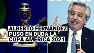 Presidente de Argentina hizo sorpresiva advertencia sobre la Copa América 2021