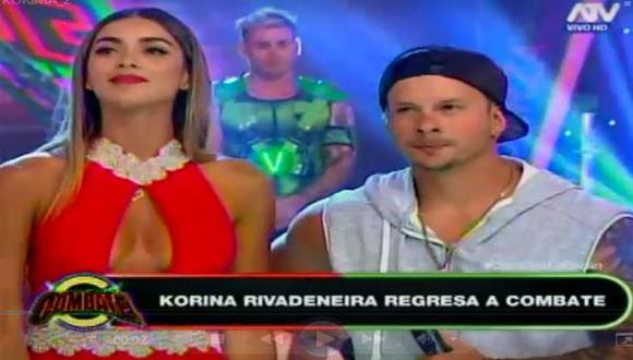 Combate: Korina Rivadeneira volvió al reality ante la sorpresa de Mario Hart