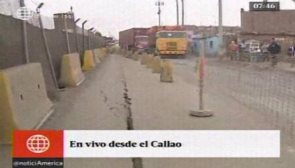Callao: Obras de ampliación de Aeropuerto provocó grietas en la avenida Néstor Gambetta. (América TV)