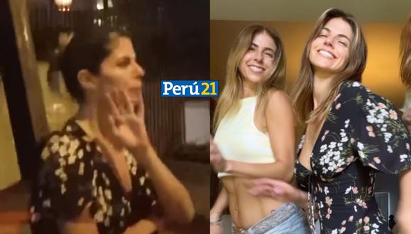 La actriz peruana se molesta con reportero de ‘Amor y Fuego’.