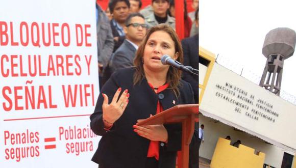 La ministra de Justicia Marisol Pérez Tello anunció el bloqueo de señales de celulares y redes wifi en los penales a nivel nacional. (Ministerio de Justicia)