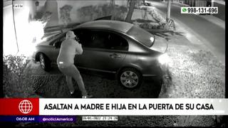 Santiago de Surco: Madre e hija fueron asaltadas en la puerta de su casa