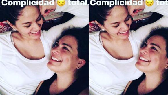 Katty García y su exesposa, Karim Vidal, en una postal cuando todo era felicidad. | Instagram