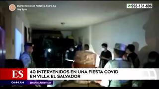 Villa El Salvador: 40 personas fueron intervenidas en una fiesta clandestina