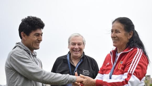 Marita Letts Colmenares ofreció disculpas a José Luis Chauca Ascue. (Foto: Federación Peruana de Atletismo)