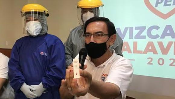 Martín Vizcarra se vacunó contra el COVID-19 a escondidas de la población en octubre de 2020. (@photo.gec)