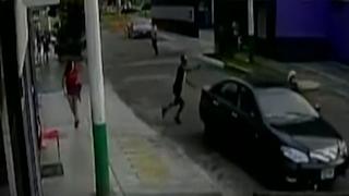 Asesinato en La Perla: cámaras captaron a joven siendo perseguido a balazos [VIDEO]