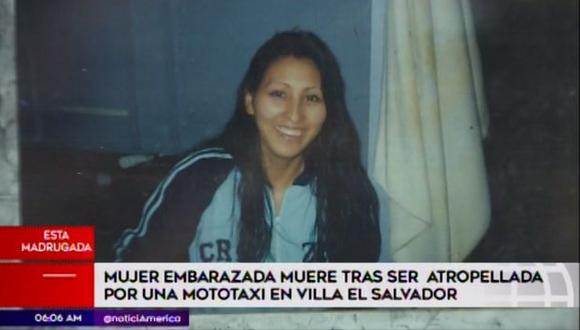 La víctima de 34 años estaba acompañada por su esposo, quien quedó herido tras el impacto. (Video: América TV)