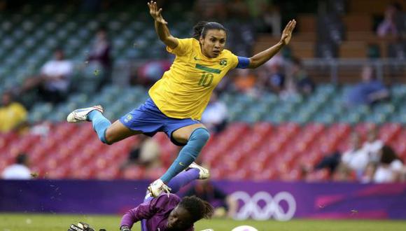 Marta brilló con Brasil. (Reuters)