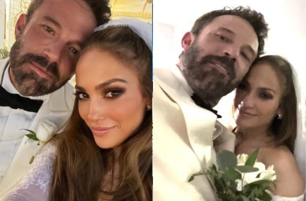 Jennifer Lopez and Ben Affleck confirmed their marriage in Las Vegas with unpublished photos.  (Photo: onthejlo.com)