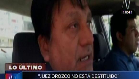 Presidente de Odecma de Huaura negó destitución de juez Ismael Orozco. (Canal N)