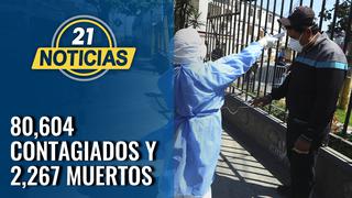 Coronavirus en Perú: Se eleva a 80 604 la cifra de contagiados por COVID-19 en el día 60