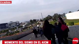 Momentos de pánico vivieron los usuarios en el aeropuerto de Ciudad de México durante el terremoto [VIDEO]