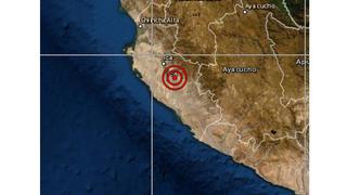 Sismo de magnitud 4,4 se reportó esta noche en Ica, informa el IGP
