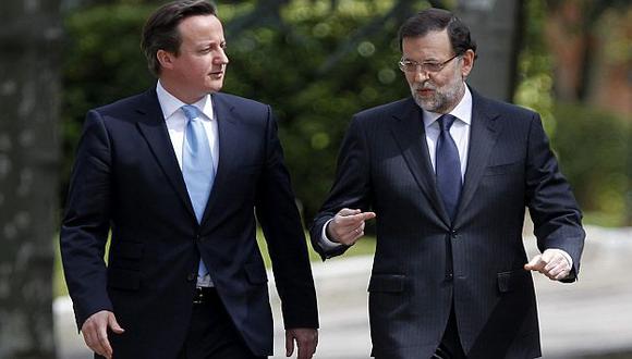 Cameron de reunión con Rajoy en Madrid. (EFE)