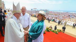 Primera dama Nancy Lange celebra su cumpleaños con el papa Francisco en Trujillo [FOTOS]