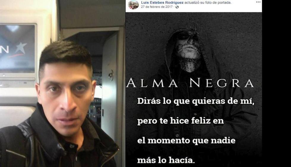 Estos son los mensajes de Facebook del presunto asesino de joven encontrada muerta en cilindro. (Facebook Luis Estebes)