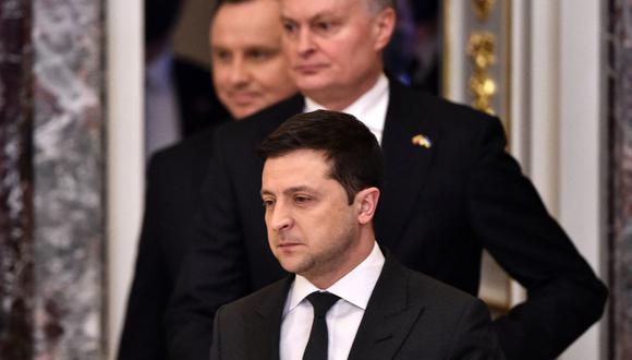 Volodimir Zelenski, presidente de Ucrania. (Foto: SERGEI SUPINSKY / AFP)