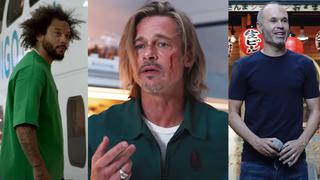 “Bullet Train”: Brad Pitt junto a Marcelo Vieira y Andrés Iniesta en video promocional de la película