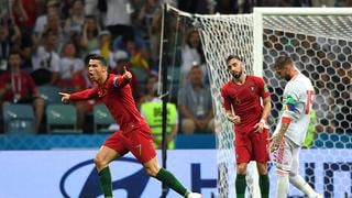 Cristiano Ronaldo marcó así el segundo gol de Portugal frente a España [FOTOS y VIDEO]
