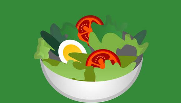 ¿Sabes por qué Google eliminó el huevo del emoji de la ensalada de WhatsApp? Esta es su explicación. (Foto: Emojipedia)