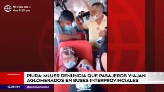 Piura: denuncian que pasajeros viajan aglomerados en buses interprovinciales 